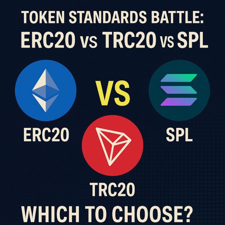 token standard erc20 trc20 spl token